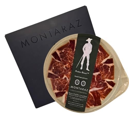 Montaraz | Jamon Iberico | Pasture Raised Extremadura Spain | Pre-Sliced Tray | 2.5 oz (71 gr) (Pack of 2)
