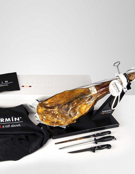 GIFT SET 50% Ibérico Grain-Fed Ham & Master Carver Box by Fermin