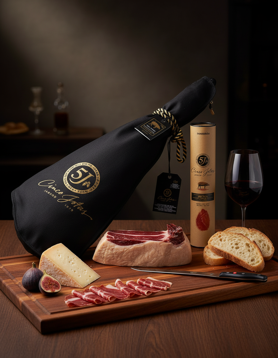 GIFT SET Acorn-Fed Ibérico Ham Bone-in & Loin from Jabugo by Cinco Jotas