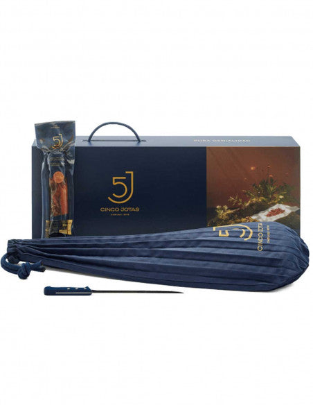 Shoulder Ham, Loin half peace & Arcos carving knife Gift Set by Cinco Jotas