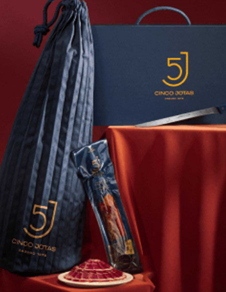 Shoulder Ham, Loin half peace & Arcos carving knife Gift Set by Cinco Jotas